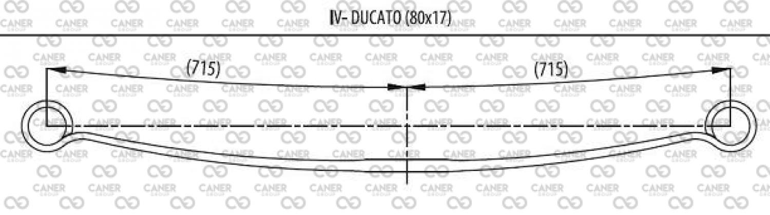 FIAT DUCATO ARKA ANA KAT EN 80MM BURÇSUZ-;1329822080-01; 